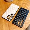 Fashion Small Fragrance Lambskin Leather Phone Case For Samsung Galaxy S26 Ultra S25 S24 Plus Luxury Shockproof Protective Cover