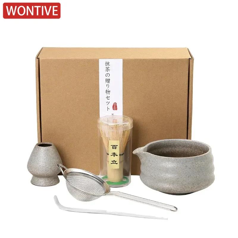 1-5 Japanese Matcha Whisk Stand Tea Ceremony Matcha Bowl Bamboo Whisk Grinder Brushes Tea Tools Holder Tea Accessories Teaware