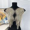 1pair Stylish Embroidered Angel Wing Patches Fashion Women Shoulder Decorations for Casual Wear and Event Dressing