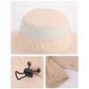 USB Charging Solar Fan Hat Quick Dry Bucket Hat Fashion Men Sun Hat  Summer