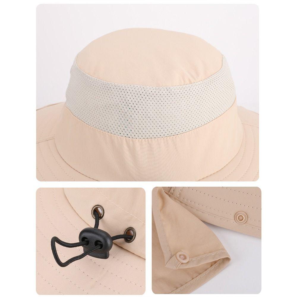 USB Charging Solar Fan Hat Quick Dry Bucket Hat Fashion Men Sun Hat  Summer