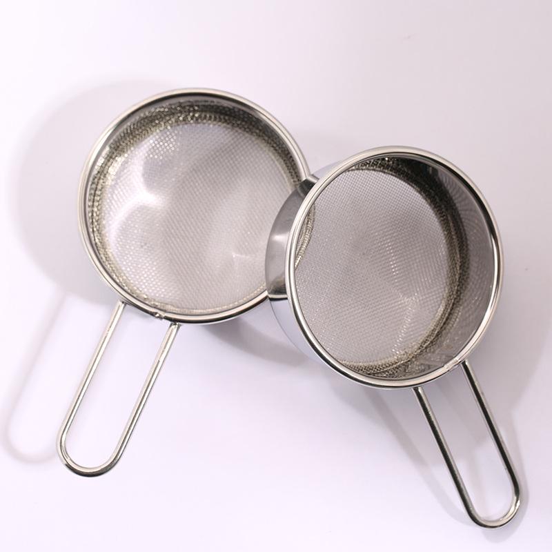 Available Stainless Steel Handheld Mini Flour Sifter, 40 Mesh Sugar and Cocoa Powder Duster for Baking.