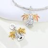 Orstarry 925 Silver Charm Heart-Shaped Romantic Castle Bead Pendant For Bracelet DIY Jewelry Making Women Gift