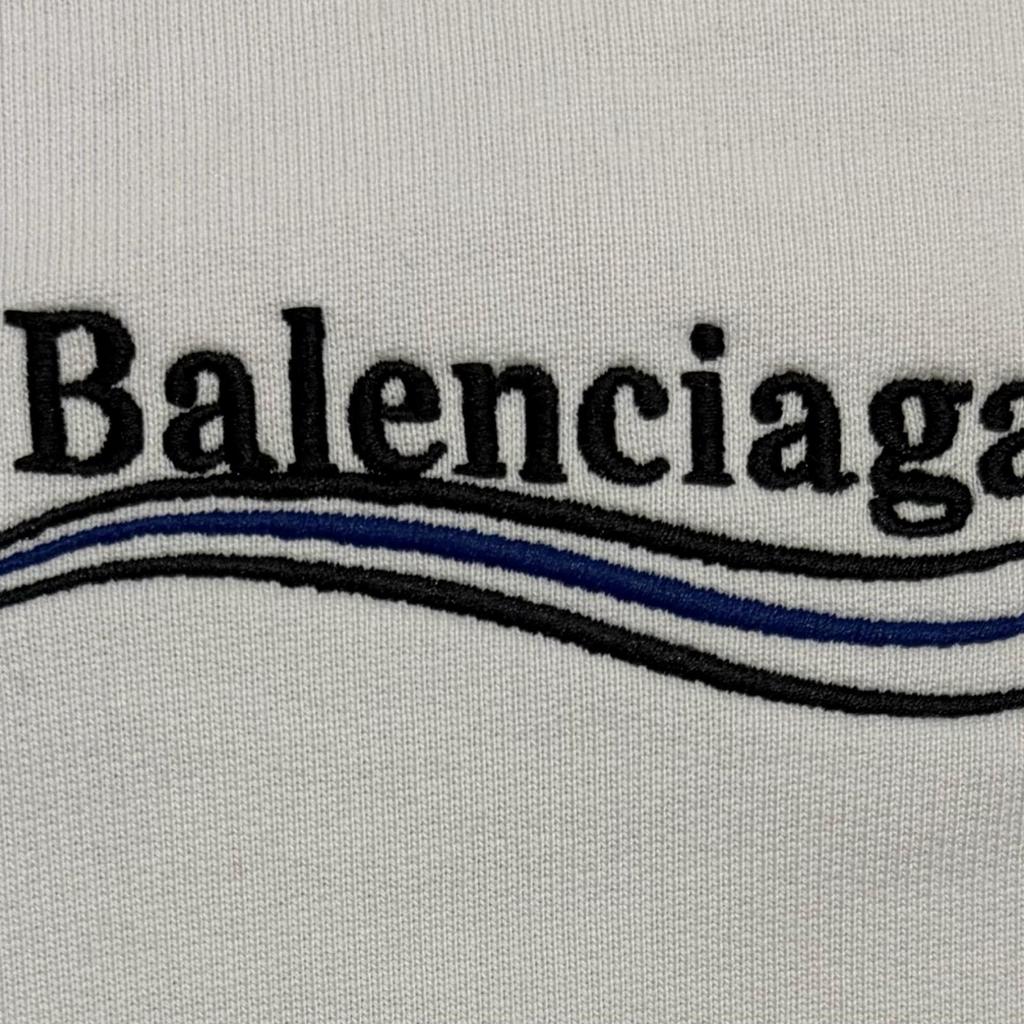 Balenciaga Campaign Logo Hoodie White Men's Size XS Model 600583