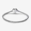 Pandora Moments Sparkling Infinity Heart Clasp Snake Chain Bracelet 17 Cm