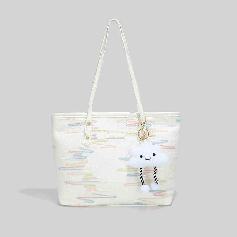 

Bag Women S Bag Premium Sense Large Capacity Commuter Niche Design Shoulder Bag Luggage бежевий