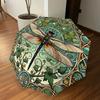 1PC Dragonfly pattern Automatic Open/Close Umbrella with Windproof, 8-Rib Sturdy Canopy, Durable Ribs, Fashionable Design, Outdoor Accessory, Fun Prin