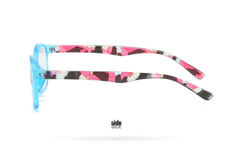 Printed Anti-Blue Light High-Definition Unisex Chinese Style Square Frame Reading Glasses