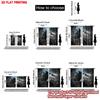 Set Of 2 Mystical Wolf Curtains Flat Digital Print Black White Vines Epic Animal Design Living Room Curtain Polyester Ideal For Area
