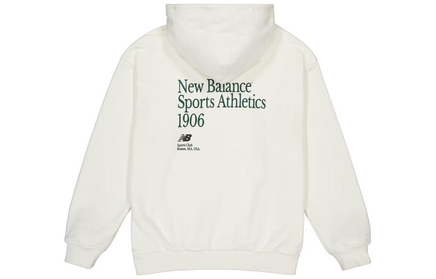 New Balance Sweatshirts Men's White Hooded Moderate Regular NCD42071-IV