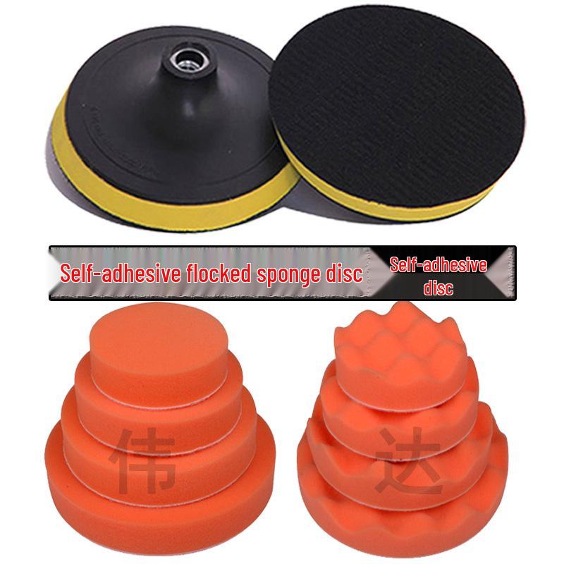 Sponge Polishing Disc for Car Detailing - Self-Adhesive Waxing and Polishing Wheel