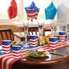 Unabhängigkeitstag Themenparty Einweg-Pappbecher
