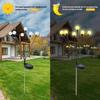 8pcs Outdoor LED Solar Lights Waterproof Starburst Solar Firefly Lights Lawn Lamp Garden Lamp for Path Landscape Decorative