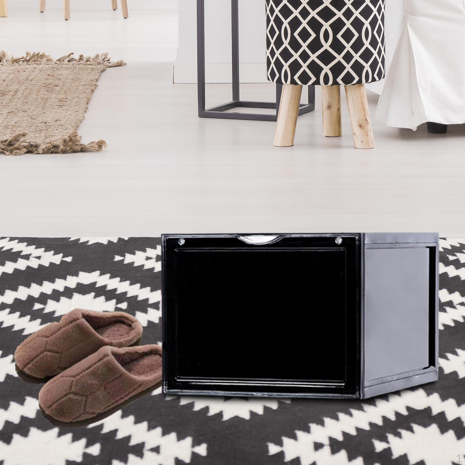 Прозрачный органайзер для хранения обуви держатель для стойки с утолщенной дверцей органайзер для ящиков дисплей black front open 2485₽