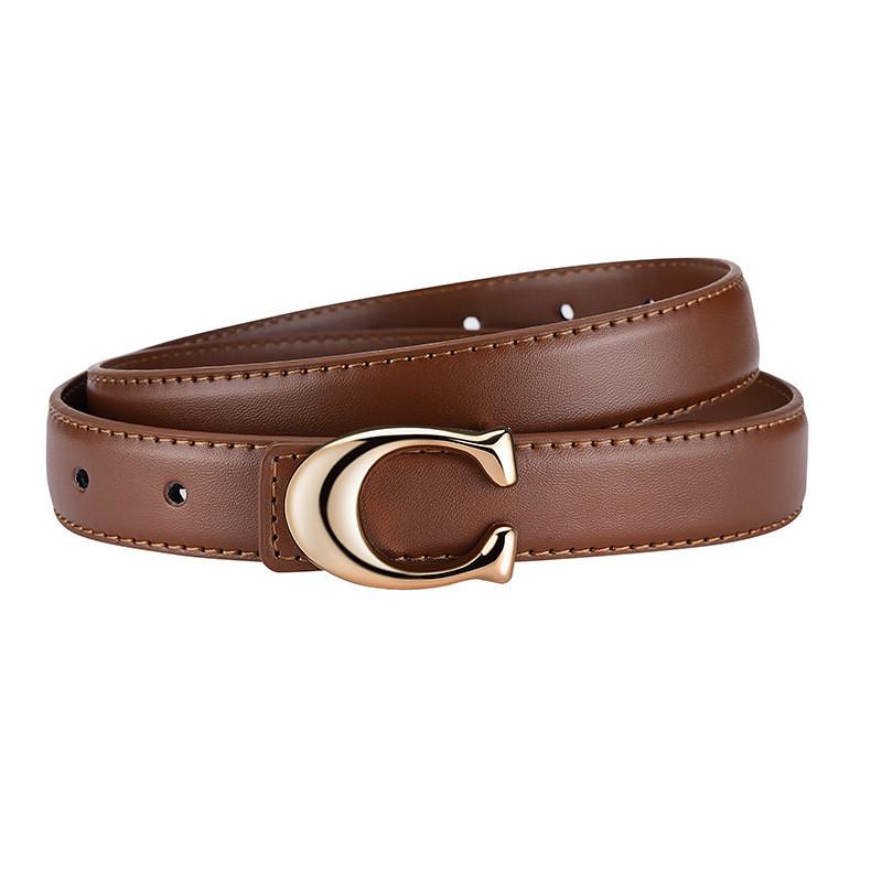 

Premium Pu Leather Women Belt With Alphabet Alloy Closure For Casual Office Or 100 CM