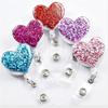 Business Card Work Card Name Tag Holder Work Card Holder Clip Badge Holder Clip Heart Badge Holder