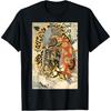 Japanischer Samurai-General Kämpft gegen Tiger Kunstwerk T-Shirt TiuH Herren Damen Tanktop Sweatshirt Hoodie Langarm 1592 Schwarz