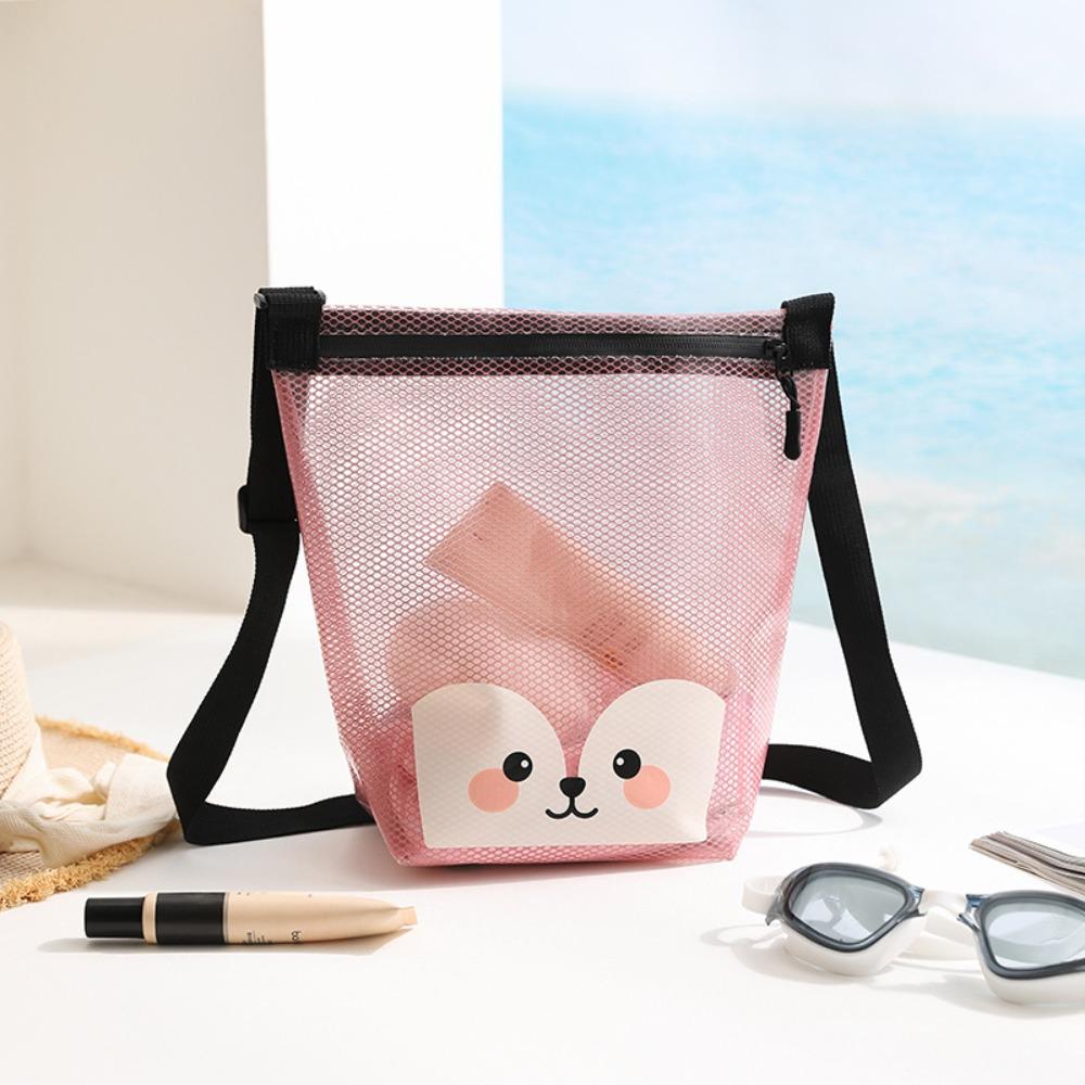 Cartoon Toiletry Bag Large Capacity Makeup Bag Stylish Swimming Bag Travel S розовый