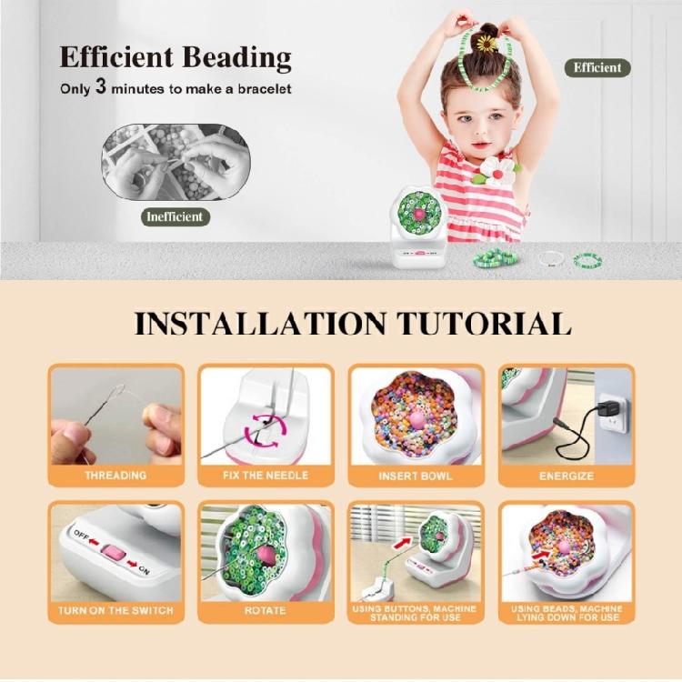 Handy Bead Stringer Electric Beading Spinner Professional Handchain Beading Tool