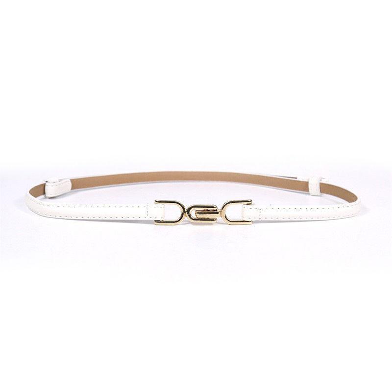 Contemporary Waist Adjustable Belt With Sleek Metal Buckle For Elegant Dresses In Colors Fall