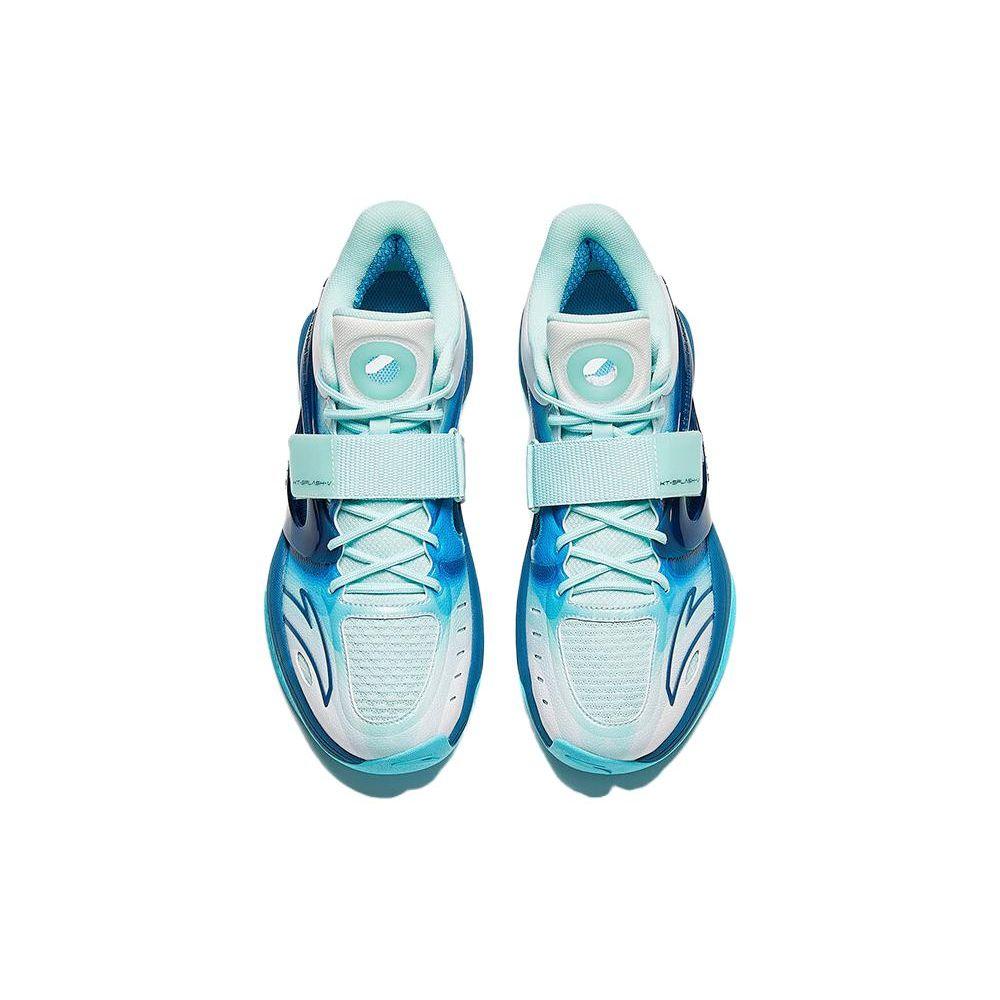 Anta Water Flower 5 Breathable High-Top Basketball Shoes Men Sneakers Blue White 112341108-2