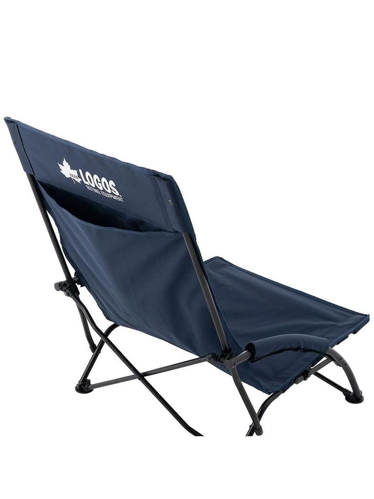 LOGOS King Cross-legged Chair (LOGOS LAND) 73173131 with Pocket, Foldable, Outdoor Camping Chair