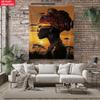 African Woman Sunset Silhouette Art Wall Tapestry Ethnic Tribal Decor Bohemian Bedroom Living Room Cultural Art Print