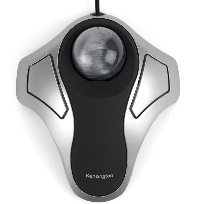 Kensington, Souris TrackBall Ergonomique Filaire Pour PC, Mac, Ambidextre, Gris