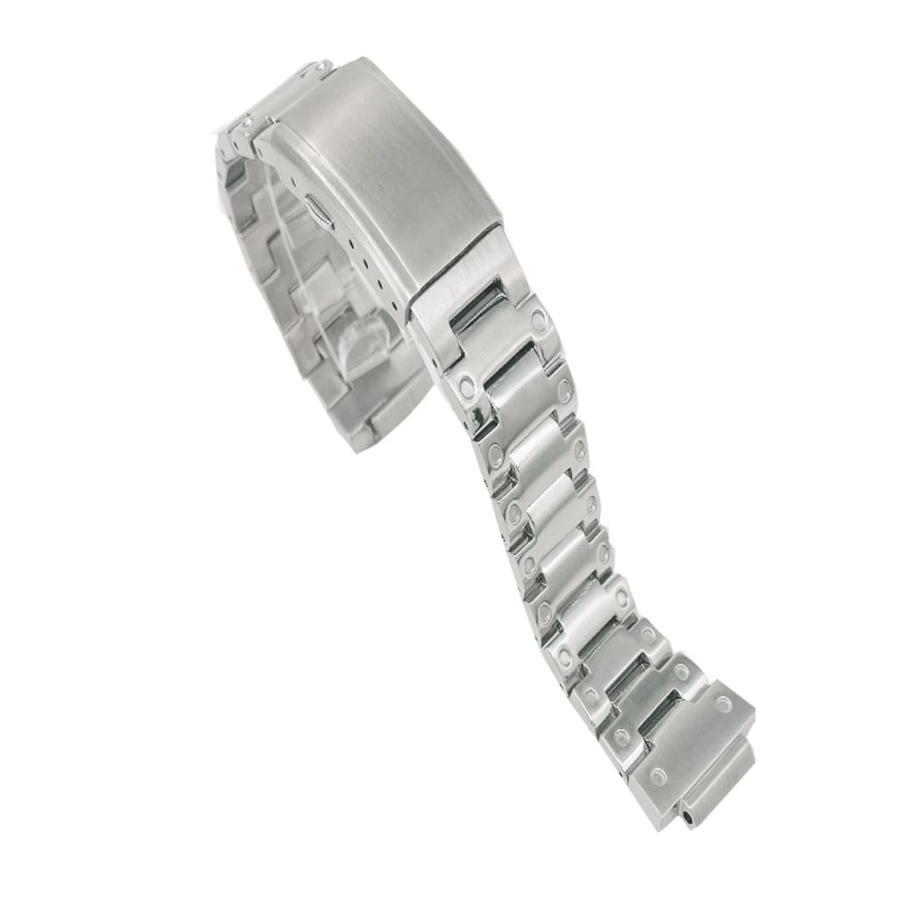 

[syzynicy] Modified Metal Stainless Steel Watch Strap for Small Square GM-5600 DW5600/5610 (Silver Strap, DW5610)