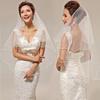 Elegant Imitation Pearl One Layer Bridal Wedding Veil Hair Accessory Photo Prop