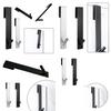 Durable Stainless Steel Towel Holder For Bathroom Glass Shower And Door Walls