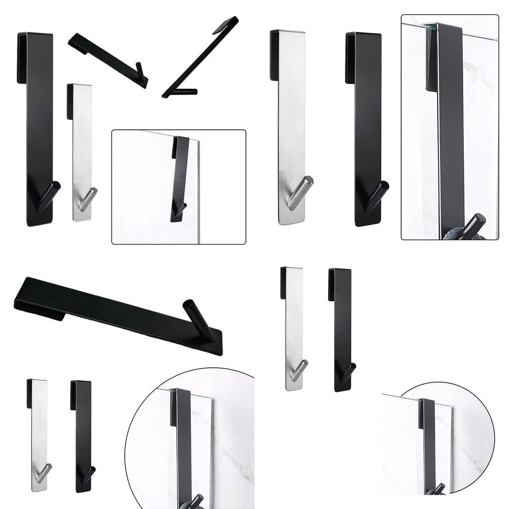 Durable Stainless Steel Towel Holder For Bathroom Glass Shower And Door Walls