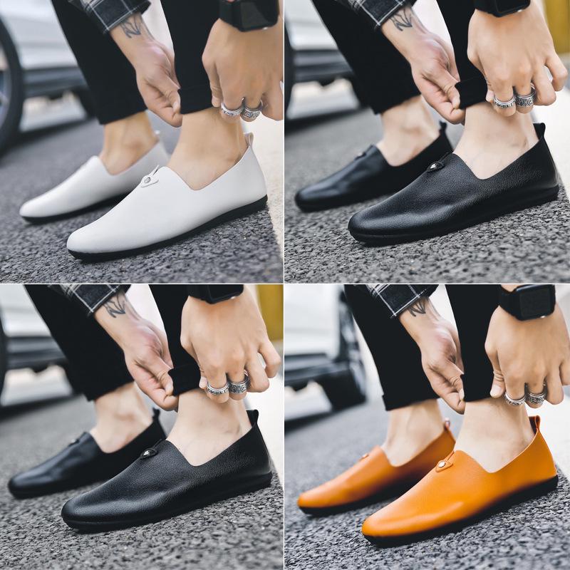 Schuhe Frühjahrs- und Sommerschuhe Doudou Schuhe lässige faule Schuhe Lederschuhe
