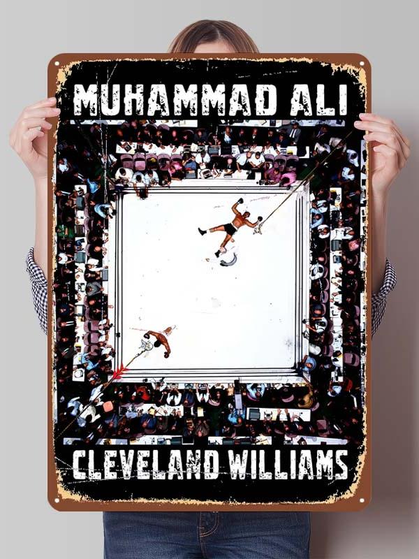 Muhammad Ali Bokser Metalowe Plakaty Dekoracyjne do Dekoracji Pokoju Niestandardowe Bokserskie Metalowe Tabliczki Cyny do Dekoracji Ściennej Retro Dom Mężczyźni