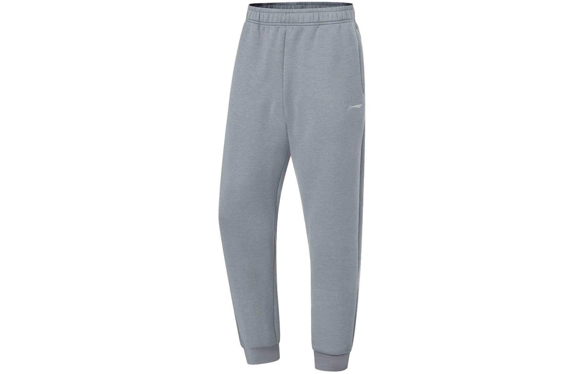 Li Ning Fitness Series Knitted Sweatpants Men s Shadow Gray AKLU127-3 M