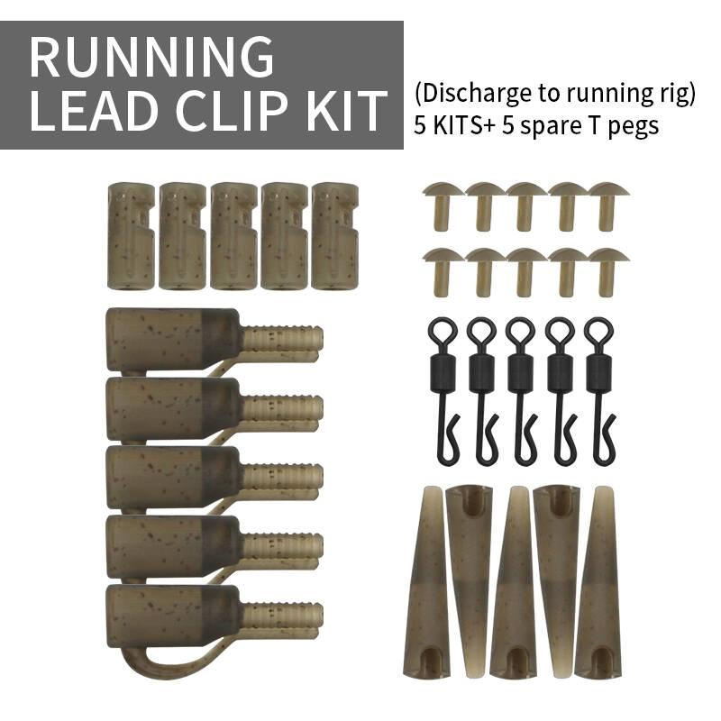 

30 шт. аксессуары для ловли карпа, набор зажимов для бегущего грузила, зажимы для поводков, резиновые заглушки для хвоста, Т-образные колышки, поворотный шарнир QC для оснастки для ловли карпа