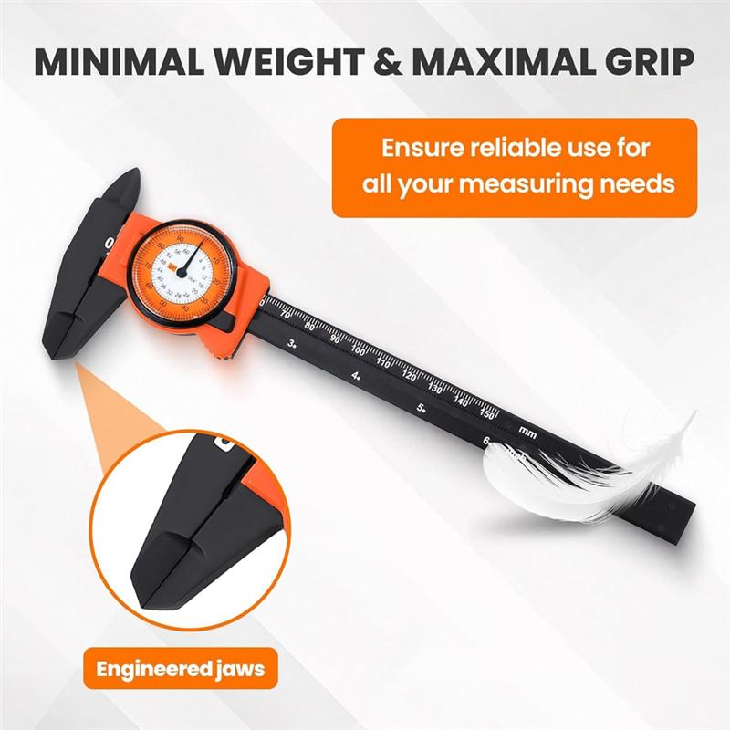 A25F-Dial Caliper Dual Reading-Precision Caliper High-Precision Dial Indicator 0-150MM