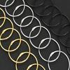 10Pcs Metal Shower Curtain Rings O Shape Shower Curtain Hooks Rings Anti-rust Curtain Hooks for Bathroom Shower Curtain Liner Room Dividers