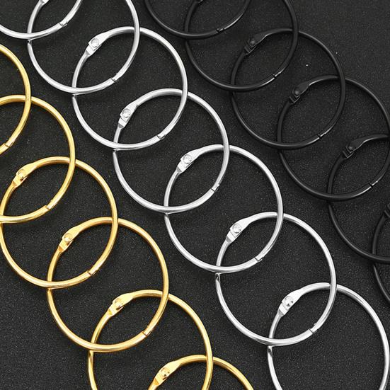 10Pcs Metal Shower Curtain Rings O Shape Shower Curtain Hooks Rings Anti-rust Curtain Hooks for Bathroom Shower Curtain Liner Room Dividers