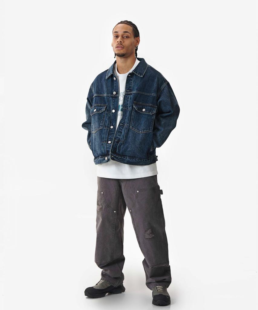 Midupdate Dark Washing Type2 Trucker Denim Jacket_Indigo