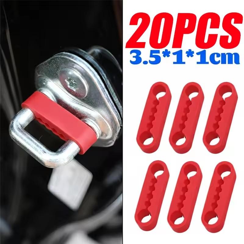 Silicone Auto Door Lock Buckle Damping Pads Shock Absorber Cushion Anti Rattle Soundproof Gaskets Universal Vehicle Protector