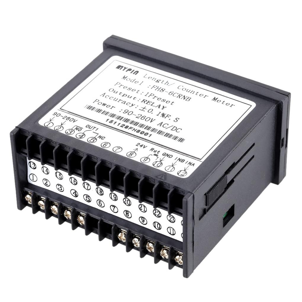 MYPIN FH8-6CRNB 6 Digital Counter with Proximity Switch Sensor NPN Mini Electronic Length Batch Meter