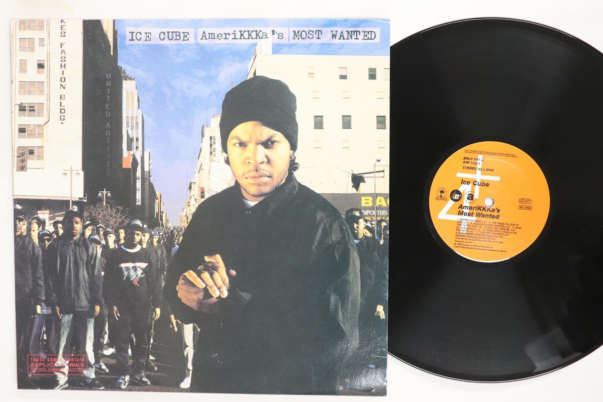 LP Record ICE CUBE  Amerikkkas Most Wanted BRLP551 4TH  BROADWAY 1990 UK Rap  HipHopRB Used
