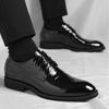 Men's Dress Leather Shoes Luxury Wedding Shoes High Quality High-end Men's Pointed Busines Patent Men Shoes Zapatillas De Hombre