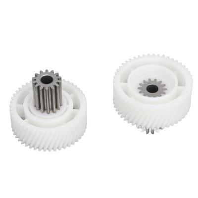 2 PCS Meat Grinder Gear Plastic and Stainless Steel Accuracy Control Sausage Machine Gear for Food