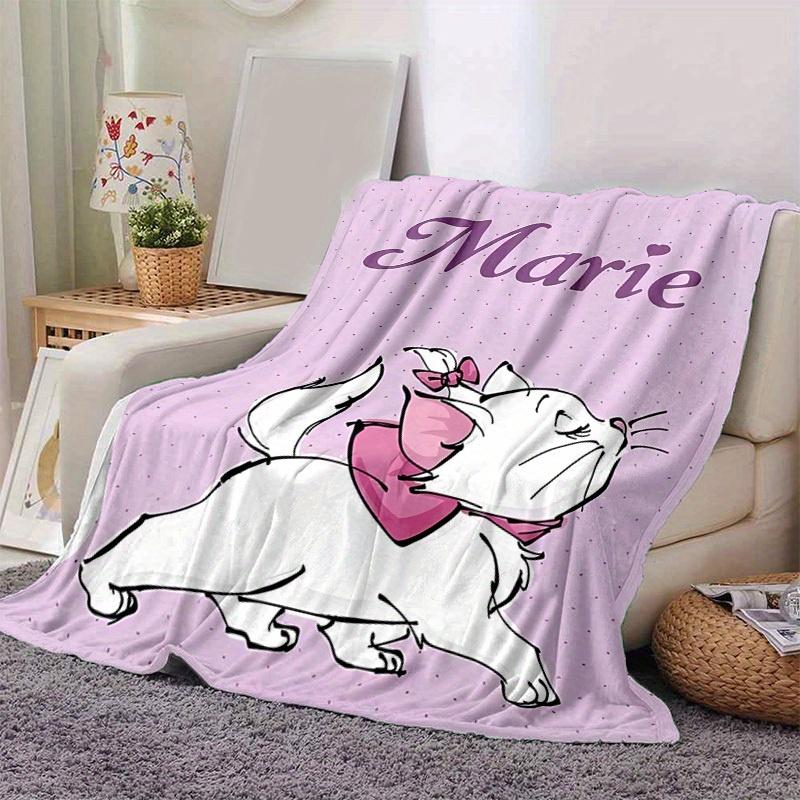 

1pc. Cute Marie Cat Design Blanket, Soft and Cozy for All Seasons, Soft Flannel Throw Blanket, Versatile & Cozy for Bedroom,Perfect Home Dec 100x150cm