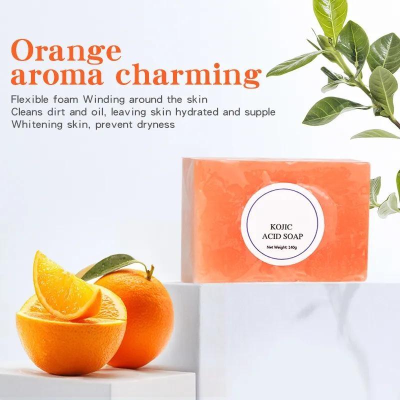 1 stk Kojic Acid Soap Håndlaget Whitening Soap Hud Lightening Soap Håndlaget såpe Glutation Whitening Soap Hudbleking Rengjøring