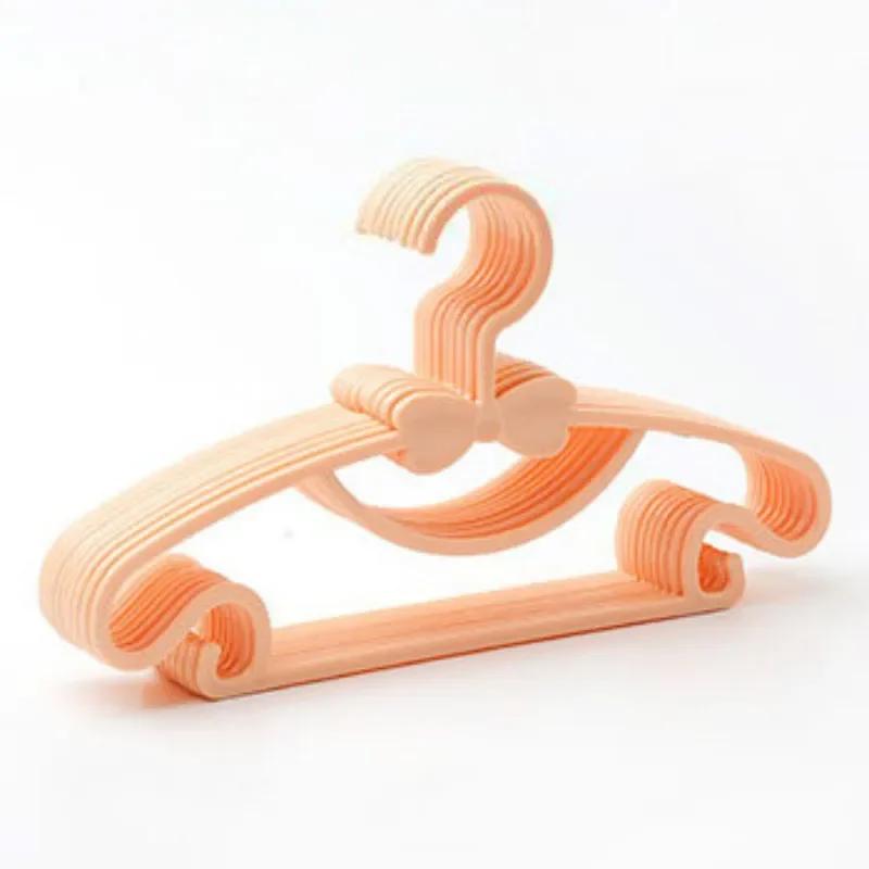 

5 Pcs Portable Clothes Hanger Children Toddler Baby Clothes Coat Plastic Hangers Hook Household Kids Clothing Organizer