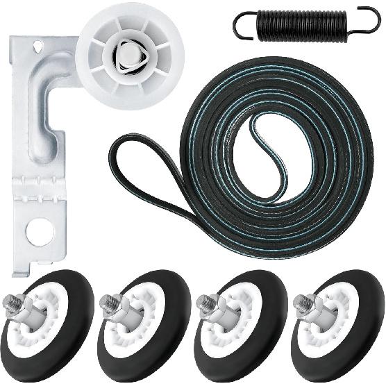 DLE2516W DLE3777W DLE5977W DLE7177WM DLE5955W DLE0442W Dryer Repair Kit Dryer Roller Kit for LG Kenmore,Includes 4581EL2002C Dryer Drum Roller,