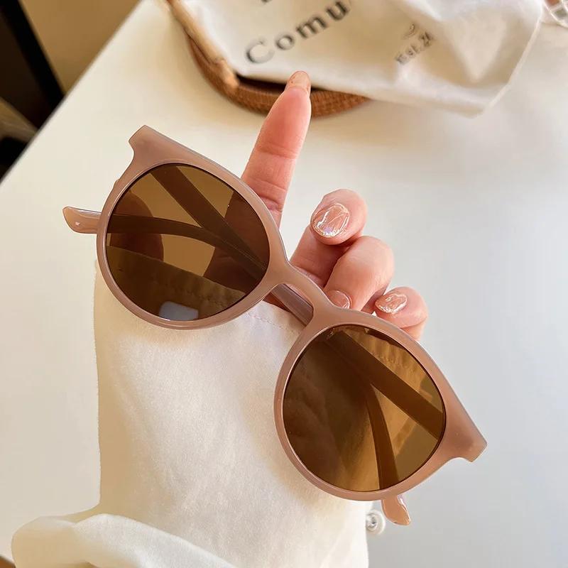 Bai Fen Bai Electronic 3C Women's New Vintage Sunglasses Fashion Trendy Small Round Frame Driving Eyewear Outdoor Travel Glasses Uv400 Gafas De Sol Cm